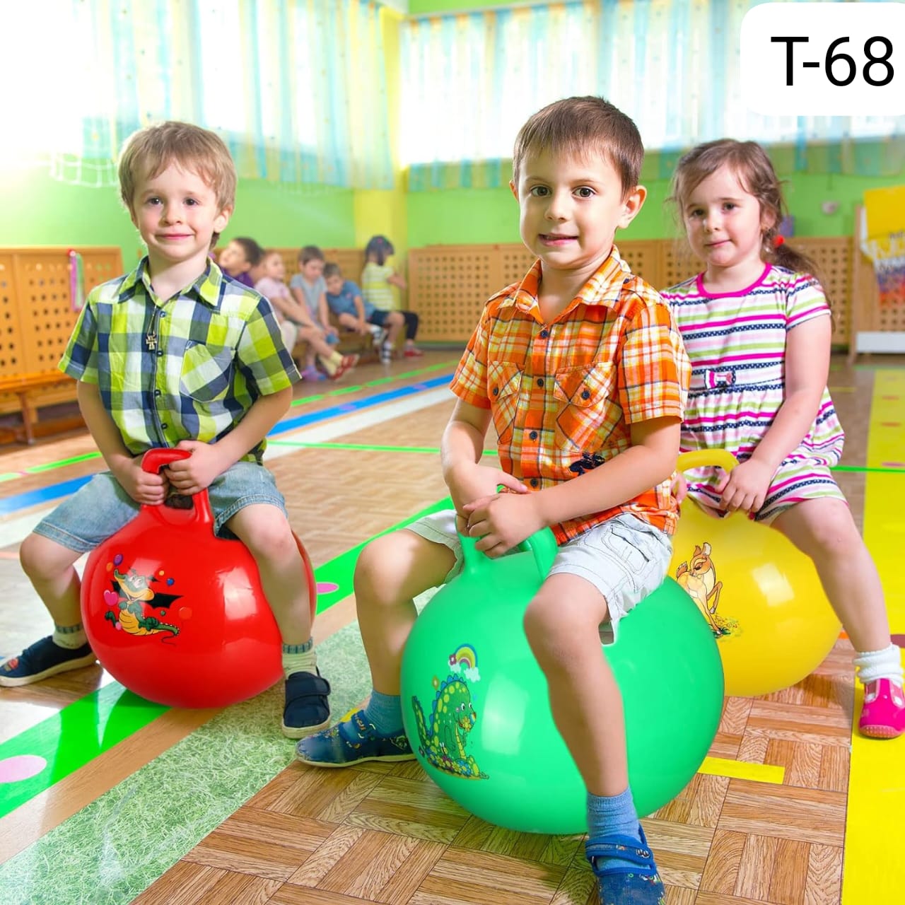 طابة نط كبيرة مع مسكة