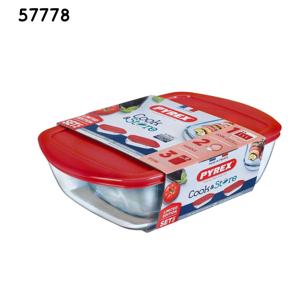 تبروير زجاج pyrex غطا ملون *3