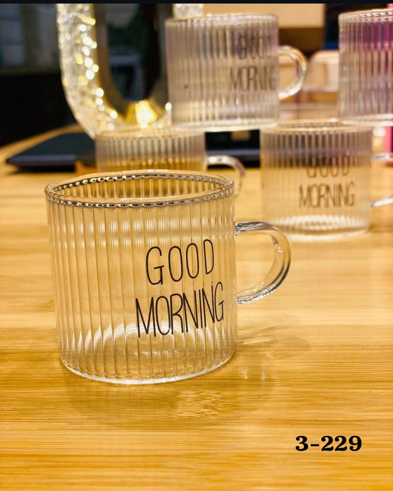 فناجين قهوة مخطط goodmorning