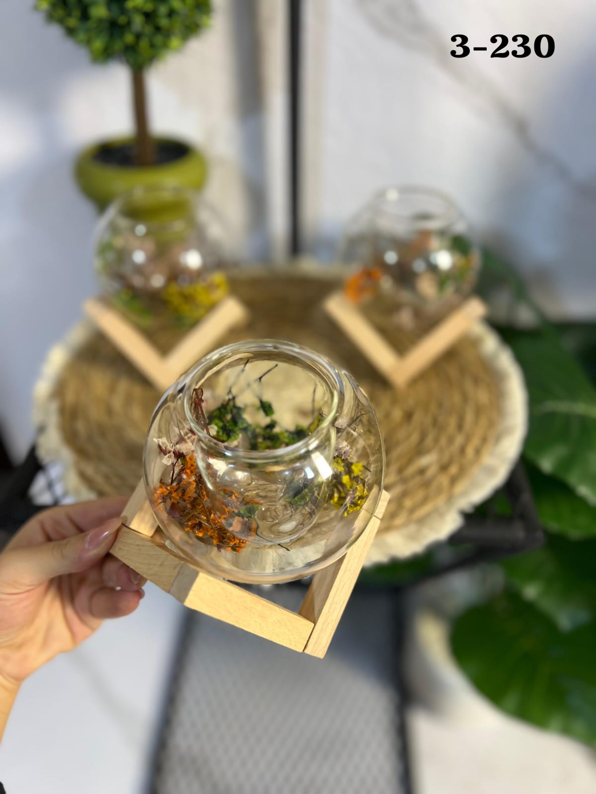 ماغ برميل دوبل غلاس مع قاعدة