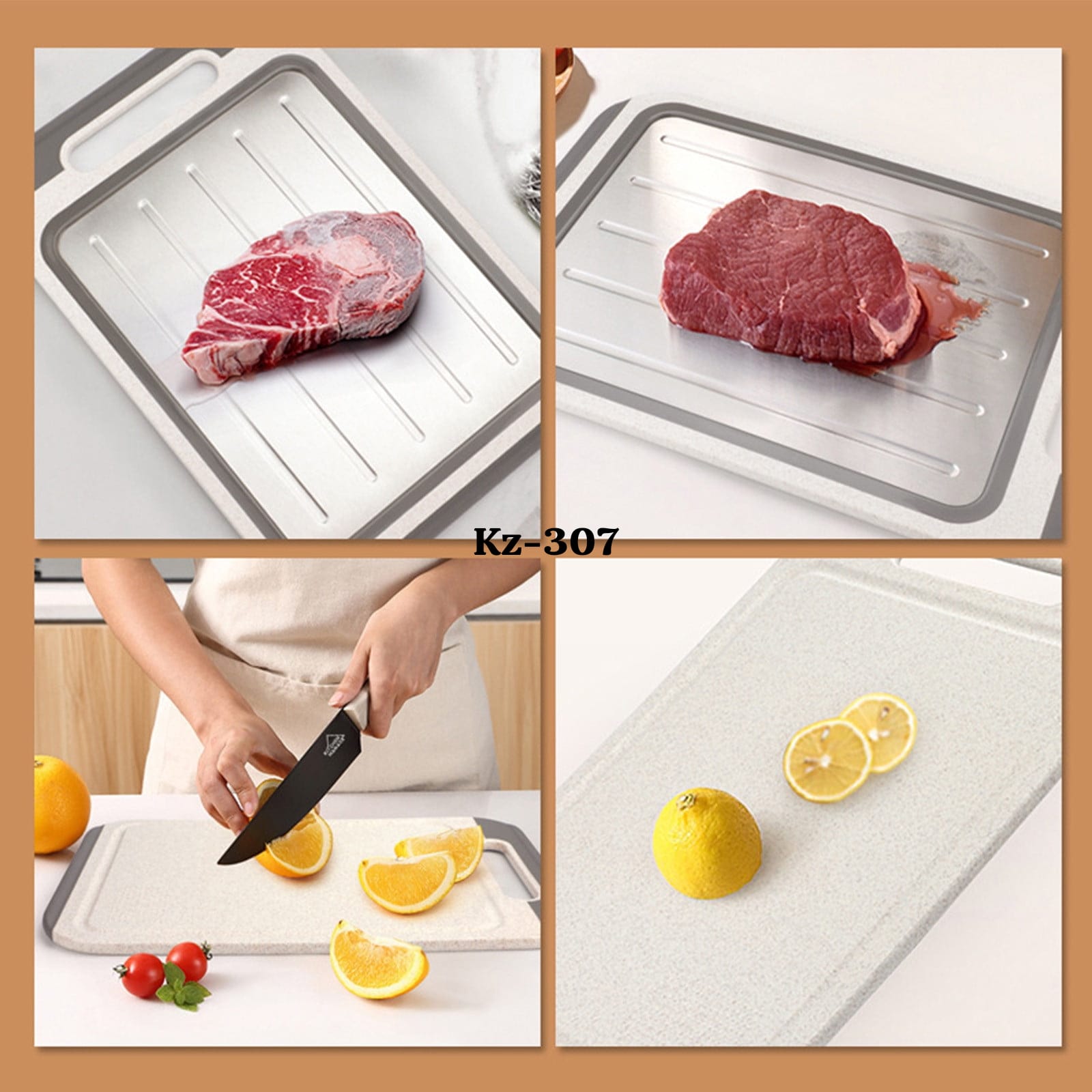 طبلية stainless steel بتدوب الثلج